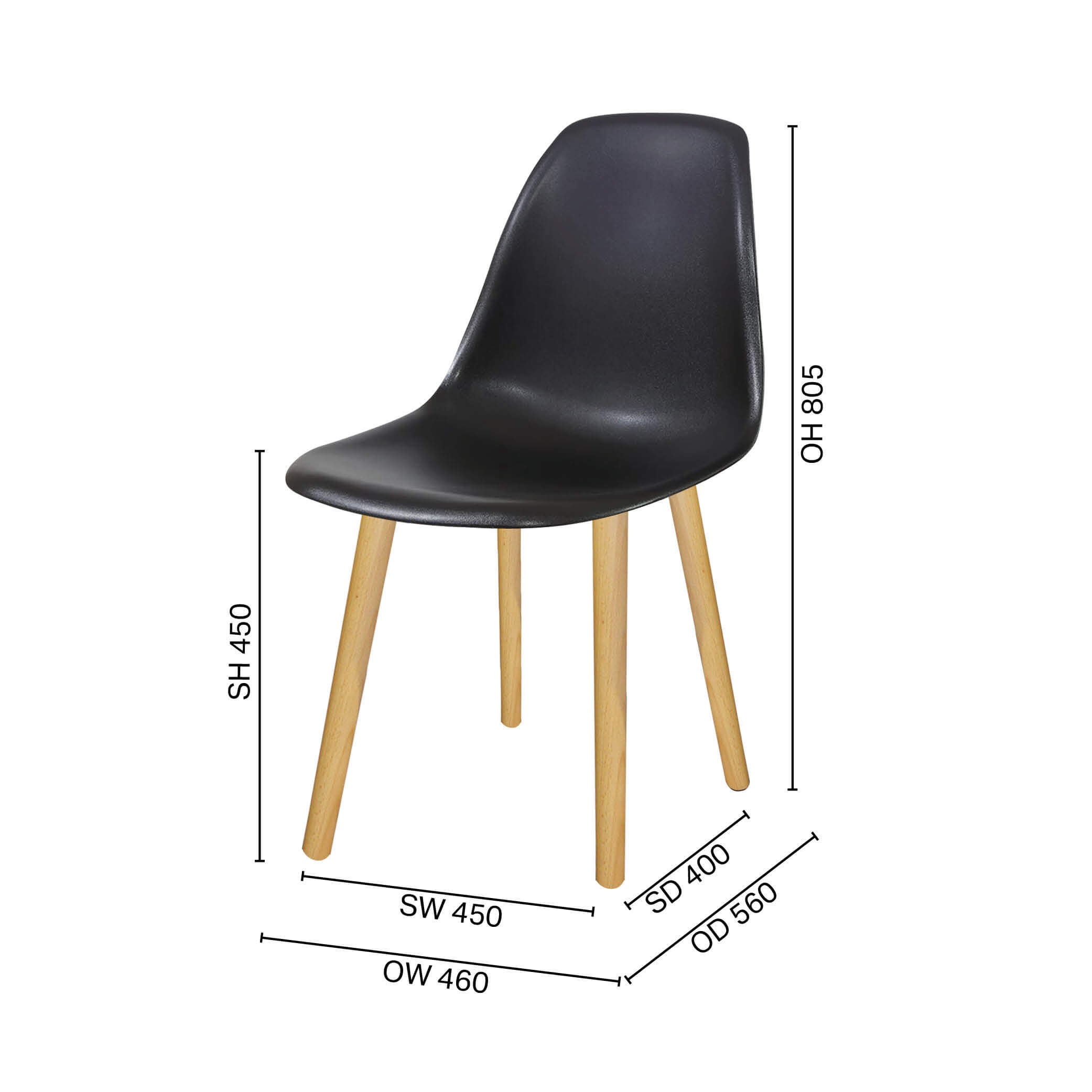 Argo – PP + Round Leg Chair